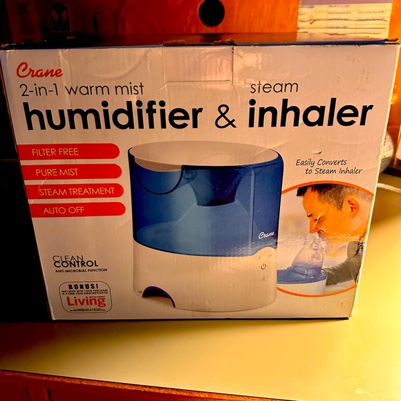 NEW IN BOX HUMIDIFIER AND PERSONAL INHALER - Picture 2 of 2